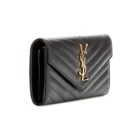 yves saint laurent black wallet|yves saint laurent women wallet.